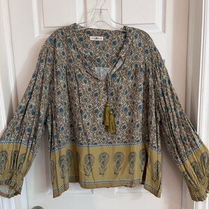 Natural Life Peasant Blouse, XL